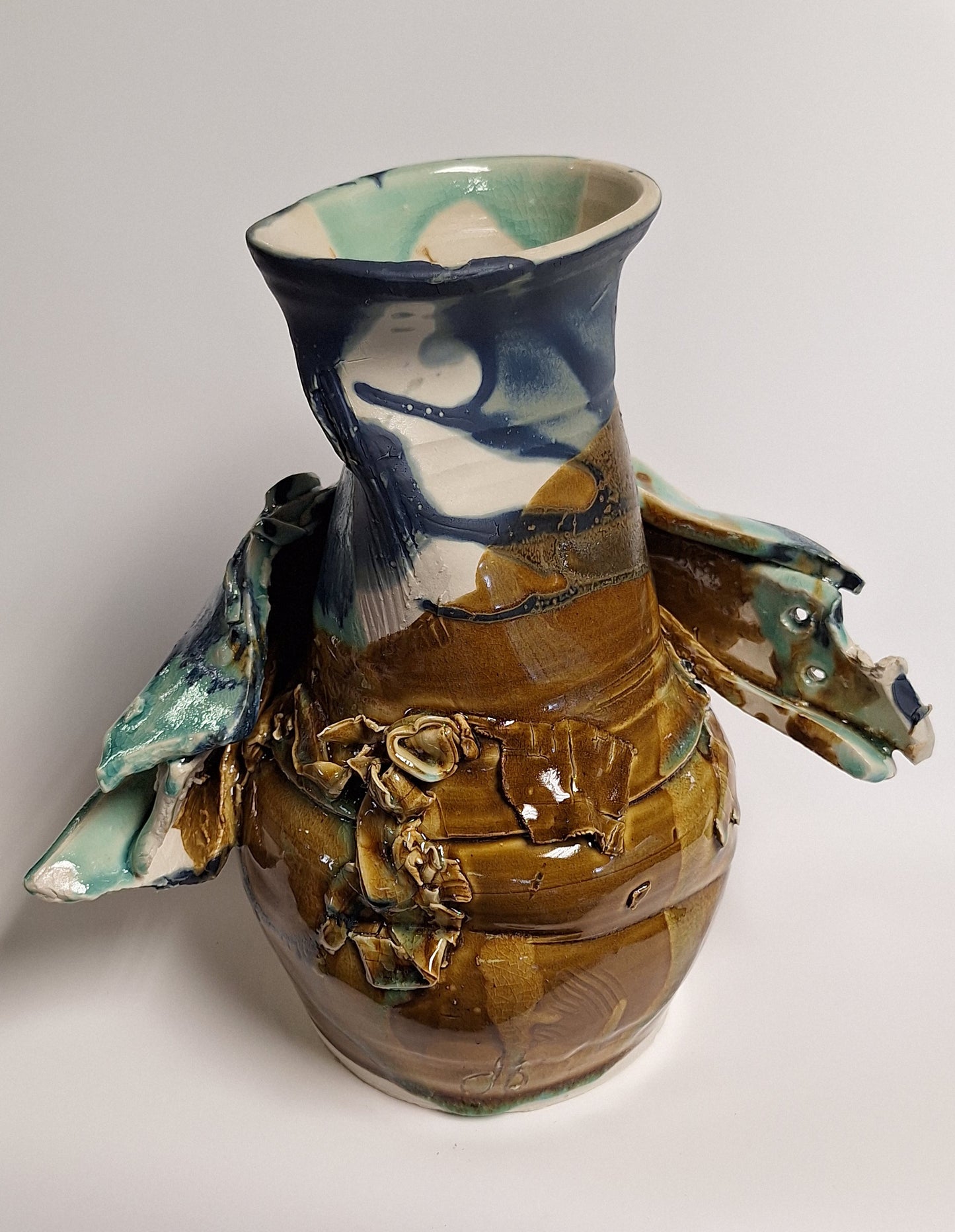 Crash & Burn Ceramic Sculpture