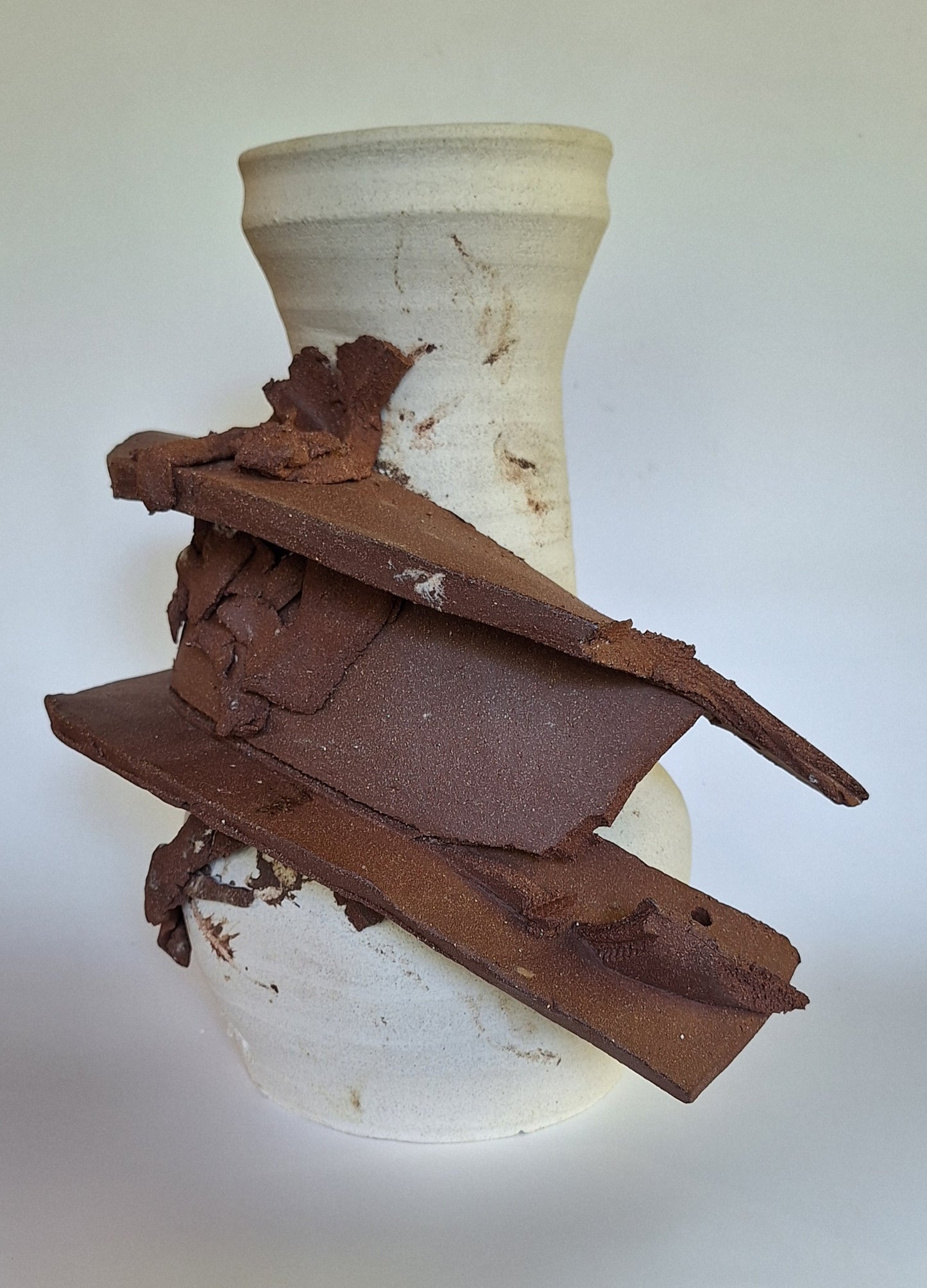 Crash & Burn Ceramic Sculpture